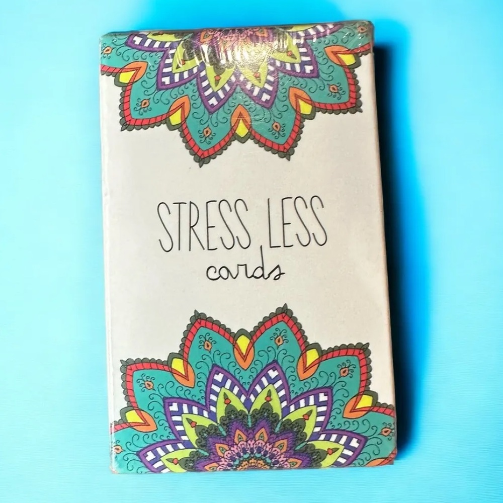 Stress Less Cards Deck Self-Awareness 50 Daily Reflect Self Help Anxiety New